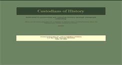 Desktop Screenshot of custodiansofhistory.com